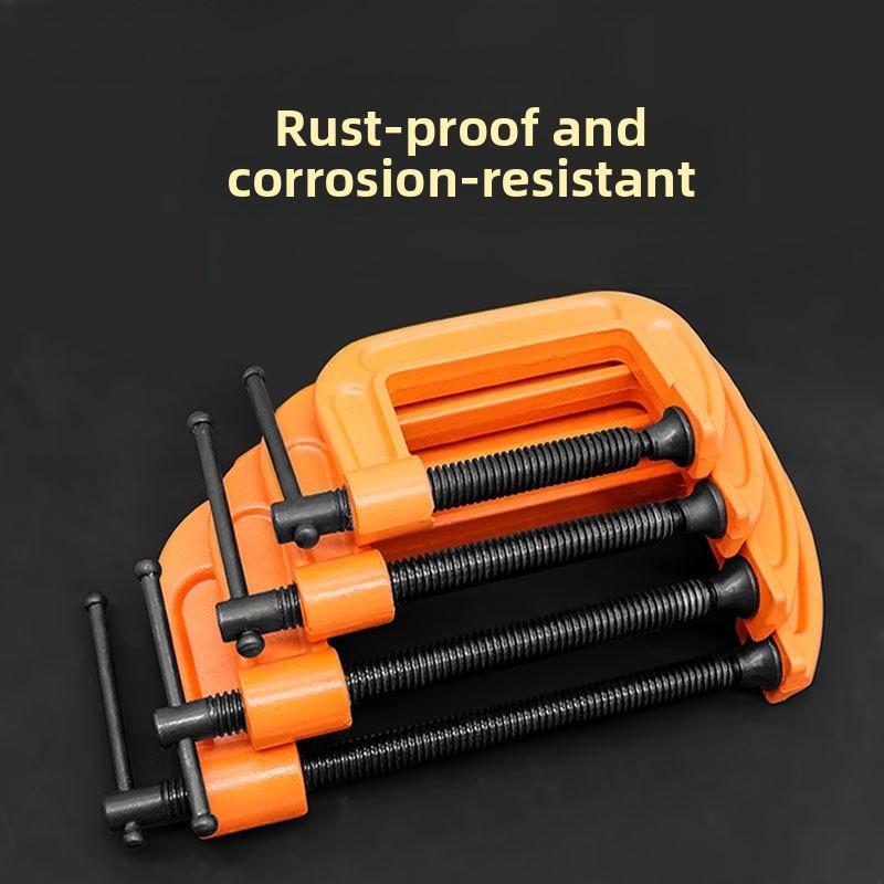 Woodworking Hand Tools - 木工多機能クランプハードウェア調整可能な圧力0-150mmベンチバイスハンドツールヘビーデューティGクランプ金属固定クリップ