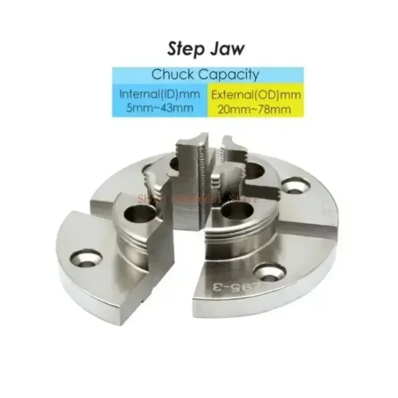 Woodworking Lathe - クロームメッキ丸ピンジョーセット,木工旋盤,タスプ,セルフセンタリング旋盤,スクロールc,4ジョー,100mm, 1個