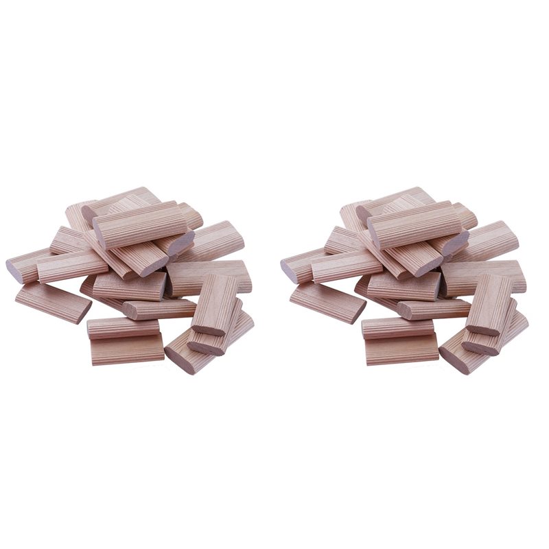 Woodworking Domino - BAAJ-200 個の 6mm ドミノ木製ダボコネクタ、ブナ材プラグ、木工家具接合コネクタ