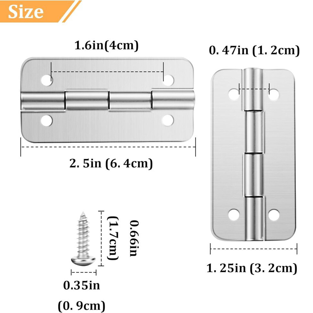 Woodworking Terms - クーラーヒンジ 304ステンレス鋼製 3個セット イグルーアイスチェスト用 艰苦しい環境での長期使用向けに設計