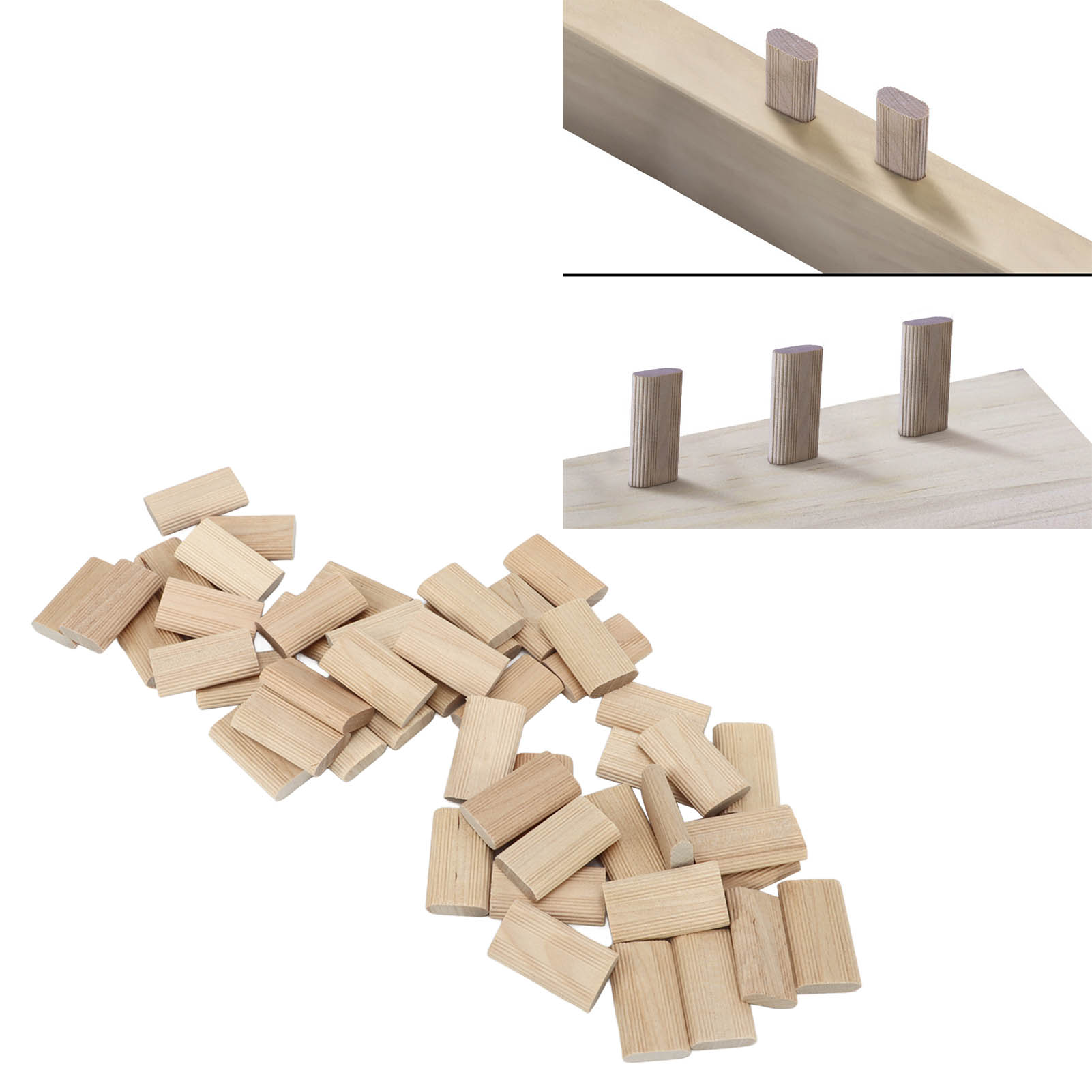 Woodworking Domino - 50個入り ドミノテノン ブナ材 8x40mm ルーステノン 木工用アクセサリー