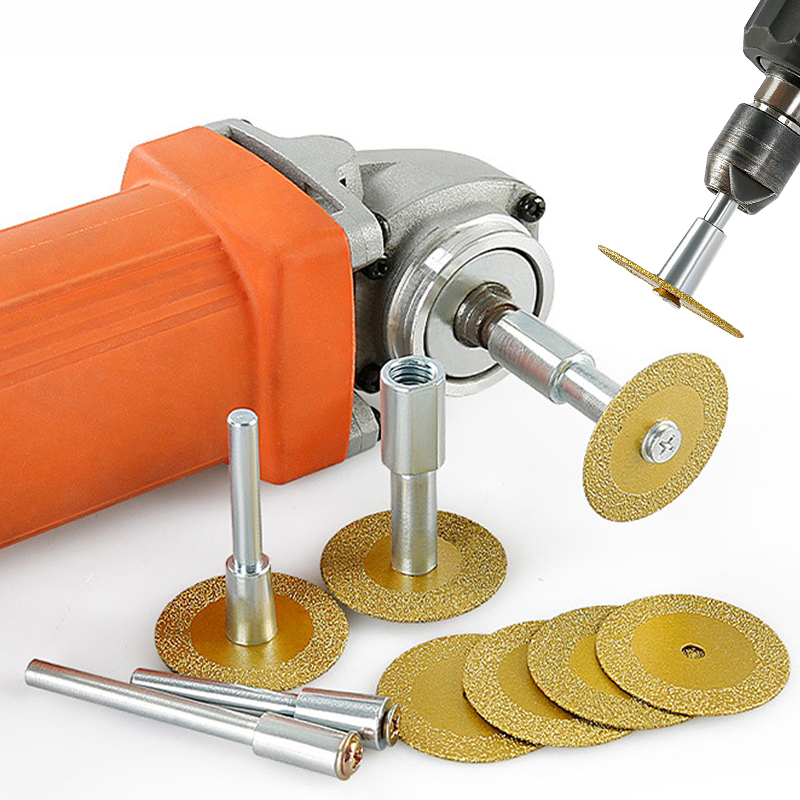 Woodworking Hand Tools - 40mm ブレイズダイヤモンドソーブレード M10 アングルグラインダー 電動ハンドドリル接続ロッドアダプター セラミック石彫刻切断工具