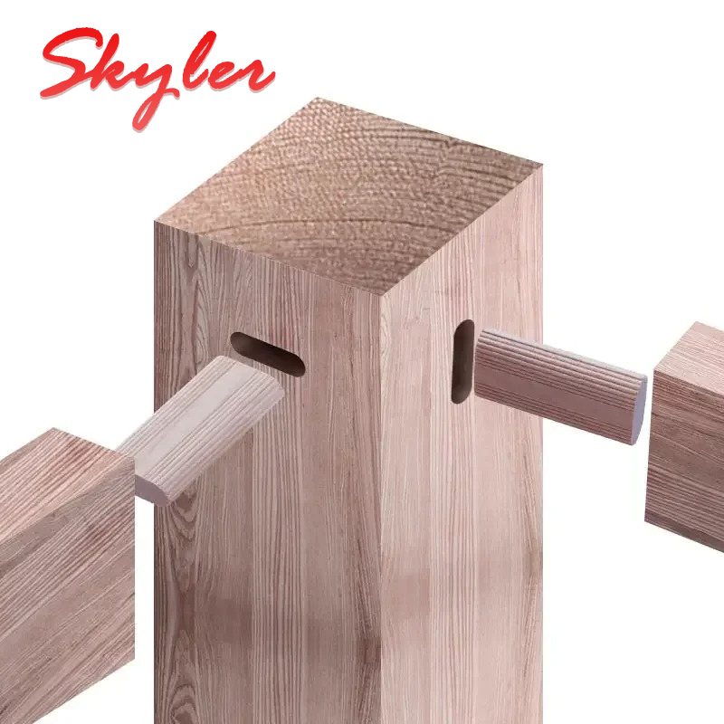 Woodworking Domino - ドミノ100個入り/袋 無垢材DIYストライプテノンビスケット接合材 ブナ材釘コルク 木工用ブロック 木板家具用バットツール
