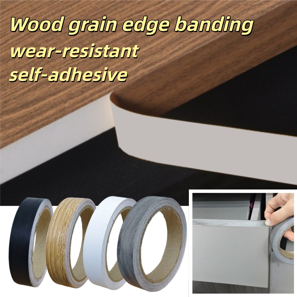 Xfasten Woodworking Tape - 1pc 10mX1/1.5/2cm 木目調 PVC エッジバンディングテープ、粘着式ピールアンドスティック家具エッジトリム、キャビネット、テーブル用