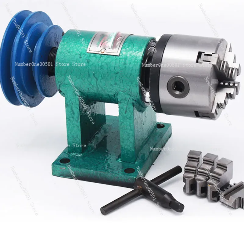 Woodworking Lathe - 自家製旋盤スピンドル木工DIY金属組立ビーズマシン三爪四爪セルフセンタリングチャック改造セット
