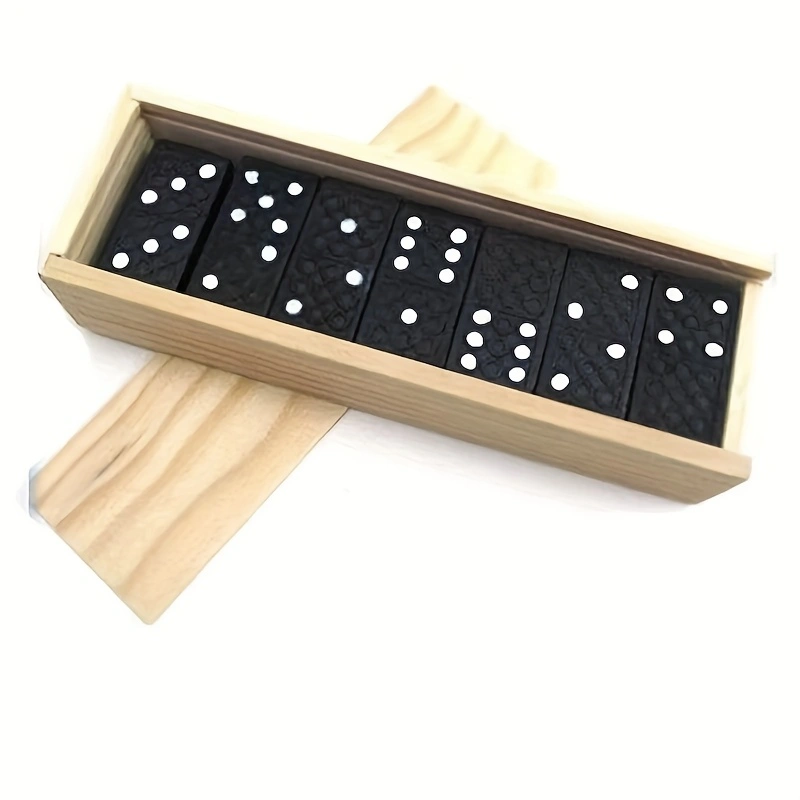 28 ピース/箱ミニ木製ドミノセット、ミニチュアクラシックボ - Woodworking Domino のレビューと価格