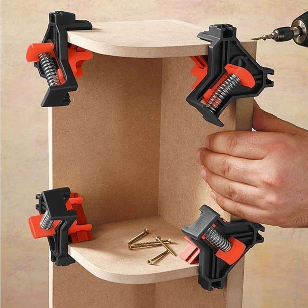 4個 90 °   直角クランプ固定クリップ額縁コーナークラ - Woodworking Hand Tools のレビューと価格