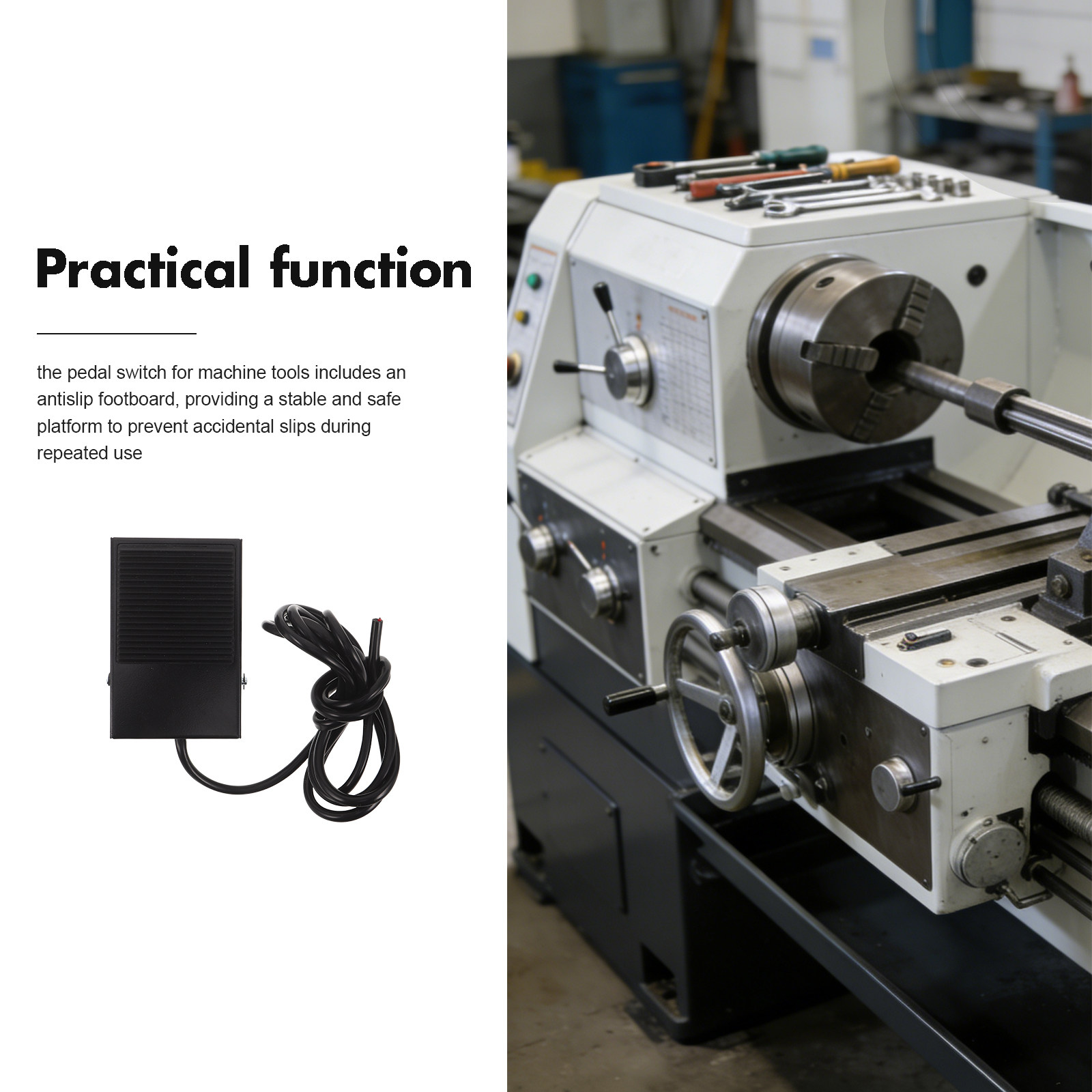 瞬間フットペダルスイッチ工作機械用ヘビーデューティオンオフフ - Woodworking Industries のレビューと価格