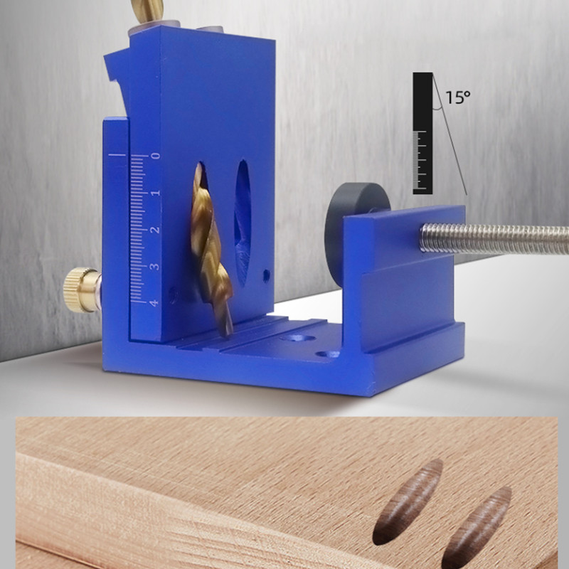 ポケットホールドリルガイドダボジグ、アルミニウム斜め穴ロケー - Woodworking Hacks のレビューと価格
