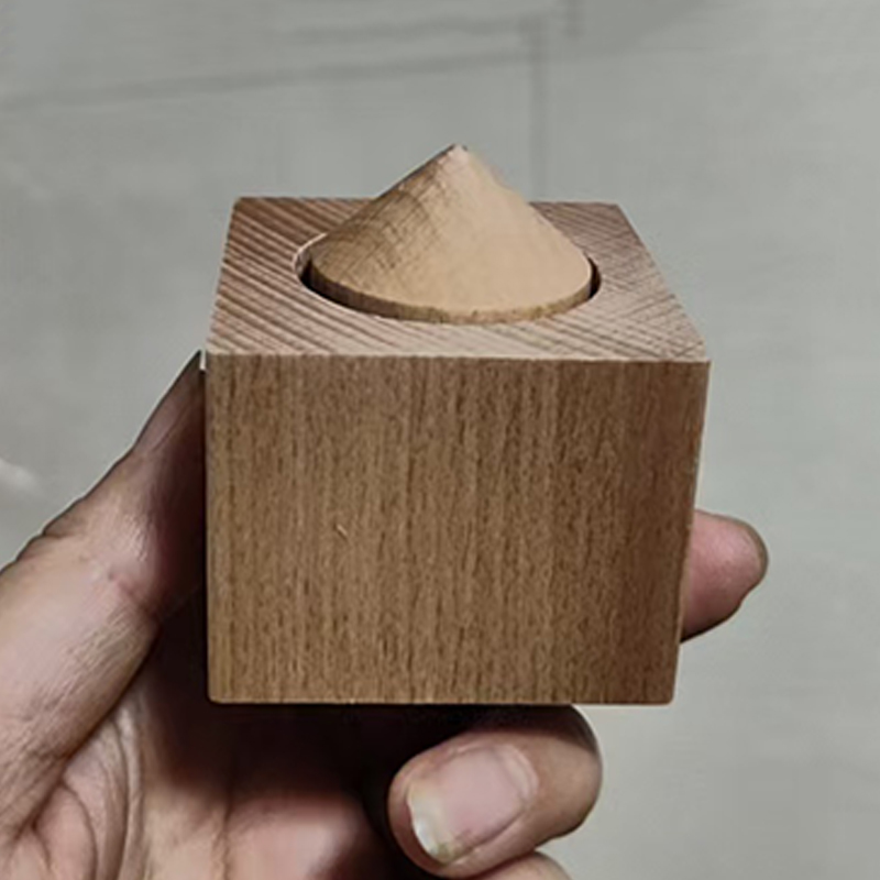 不可能な木製ブロックは、シリンダーのクローズアップを表現しま - Woodworking Game のレビューと価格