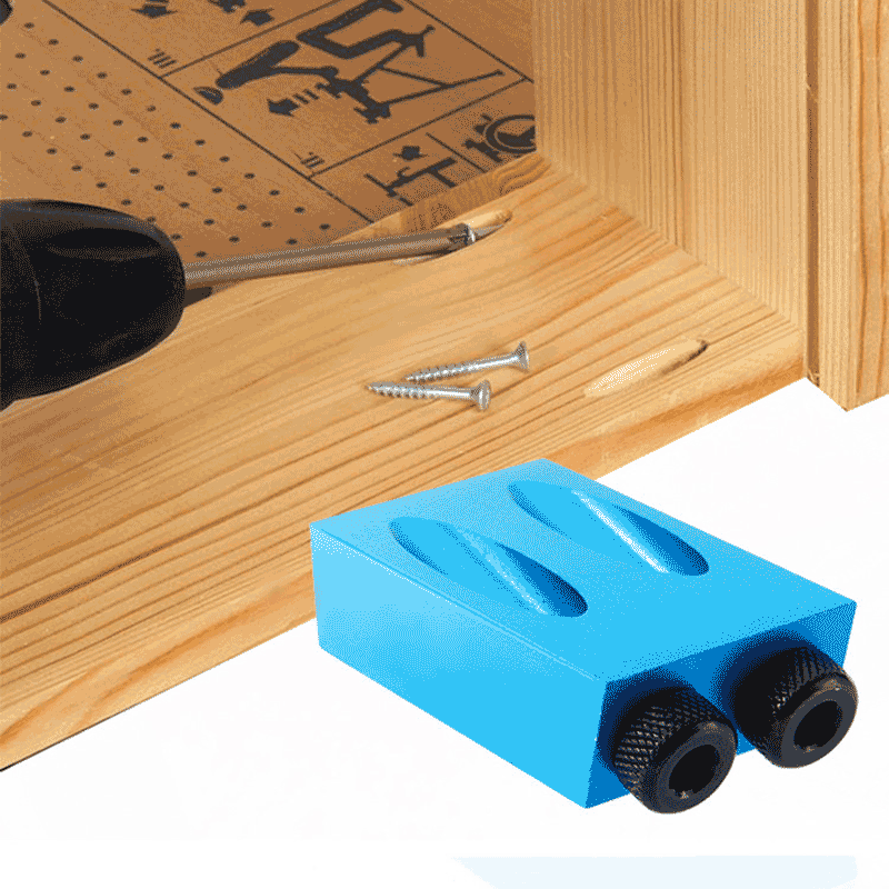 14ピース15 °   ブルー木工斜め穴ロケーター 7pc  - Woodworking Hacks のレビューと価格