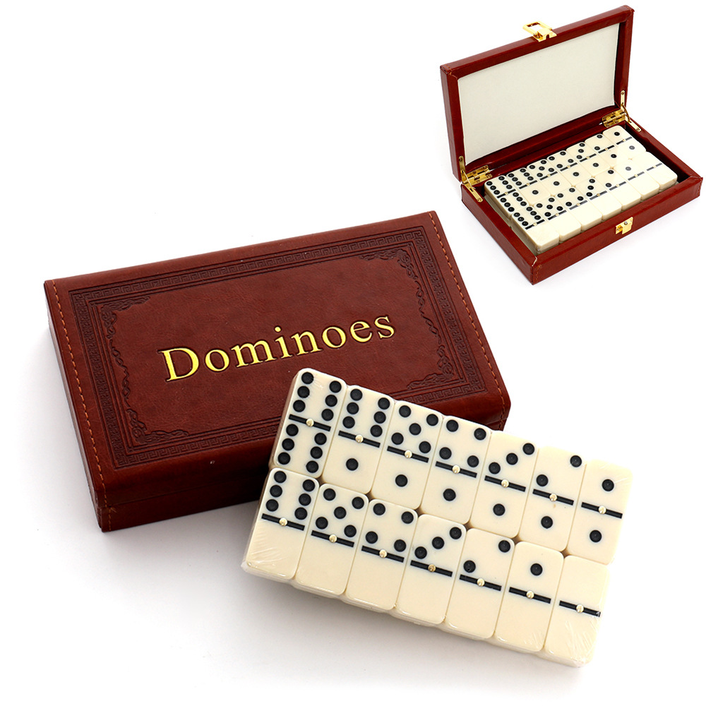 28ピースのレジン製ドミノセット、クラシックなドミノゲーム、 - Woodworking Game のレビューと価格