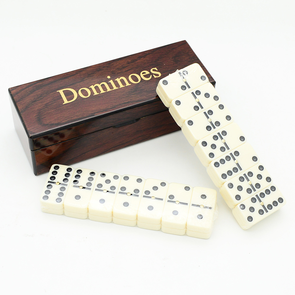 28ピースのレジン製ドミノセット、クラシックなドミノゲーム、 - Woodworking Game のレビューと価格
