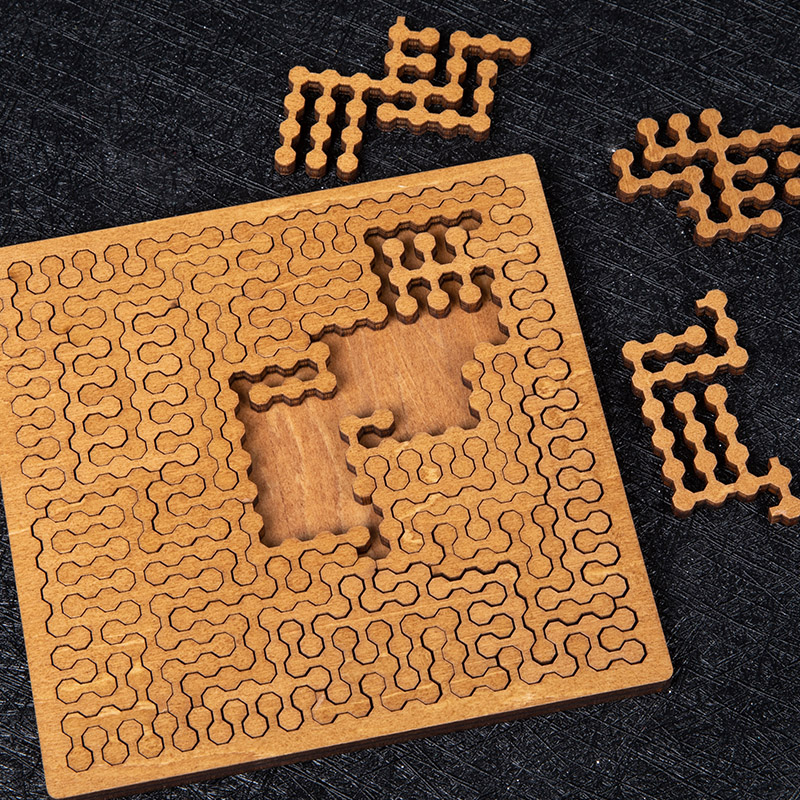 不可能な木製パズル 大人向け IQ パズル 不可能なジグソー - Woodworking Game のレビューと価格