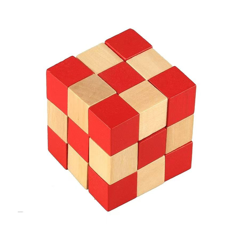 木製スネークキューブパズル IQ ロジックトレーニング頭の体 - Woodworking Game のレビューと価格