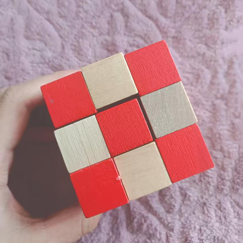 木製スネークキューブパズル IQ ロジックトレーニング頭の体 - Woodworking Game のレビューと価格