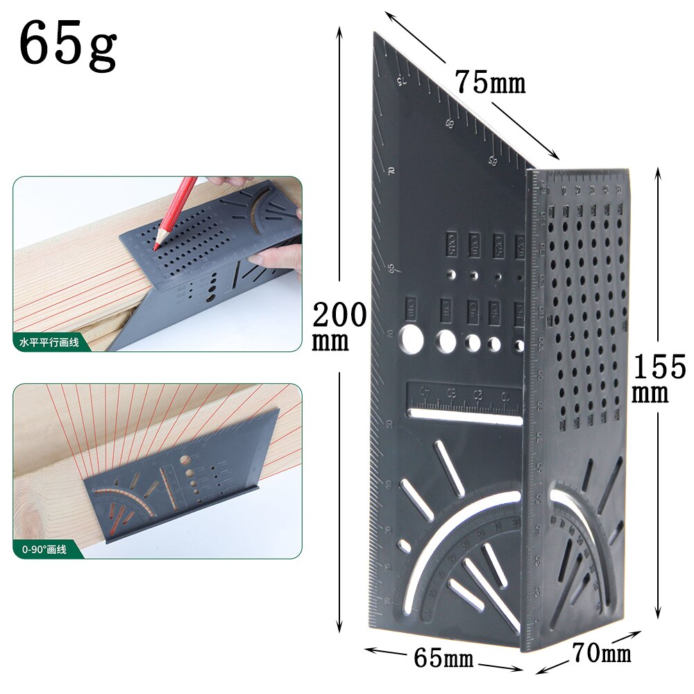 多機能位置大工角度定規三次元斜め切断測定定規ストップ型固定ゲ - Woodworking Hacks のレビューと価格