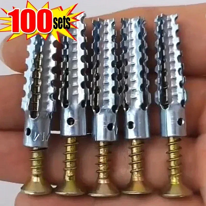 100セット M6 金属鋸歯状拡張チューブ セルフタッピング - Woodworking Youtube Free のレビューと価格