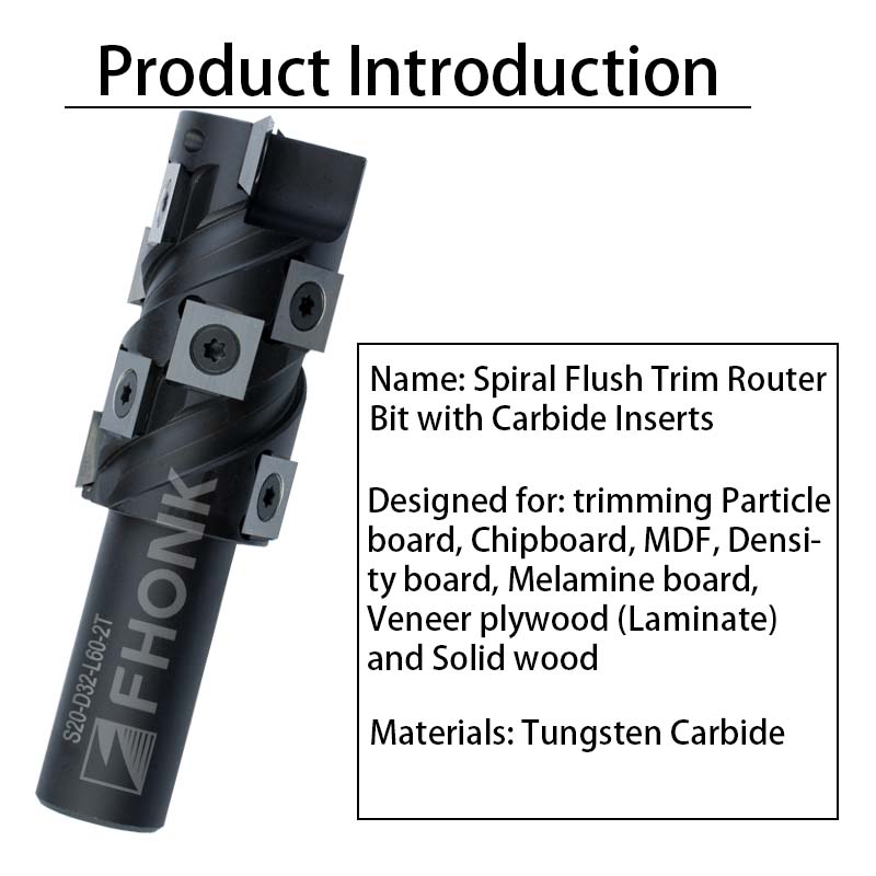 20mmシャンクフラッシュトリムルータービット、ボトムクリー - Woodworking Routers のレビューと価格