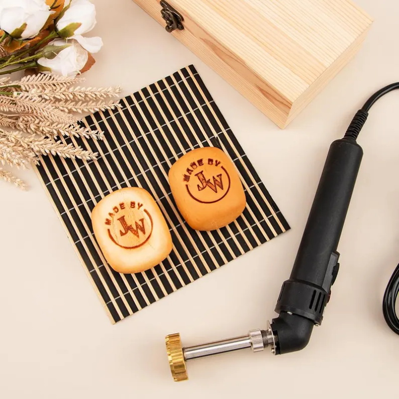 2.5-5.2cm ロゴカスタムレザースタンプ　パーソナライ - Woodworking Logo Design Free のレビューと価格