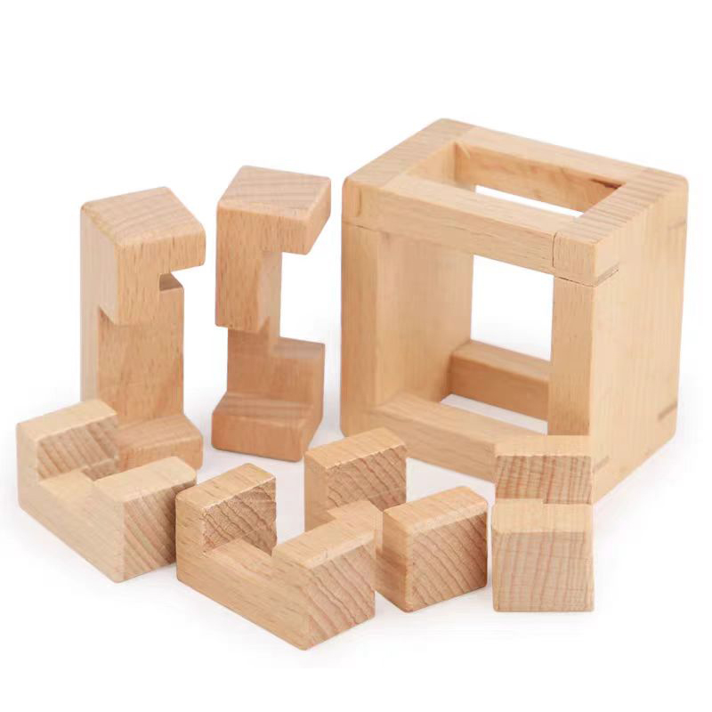 教育用解体玩具 インターロッキングパズルキューブ 木製頭脳ゲ - Woodworking Game のレビューと価格