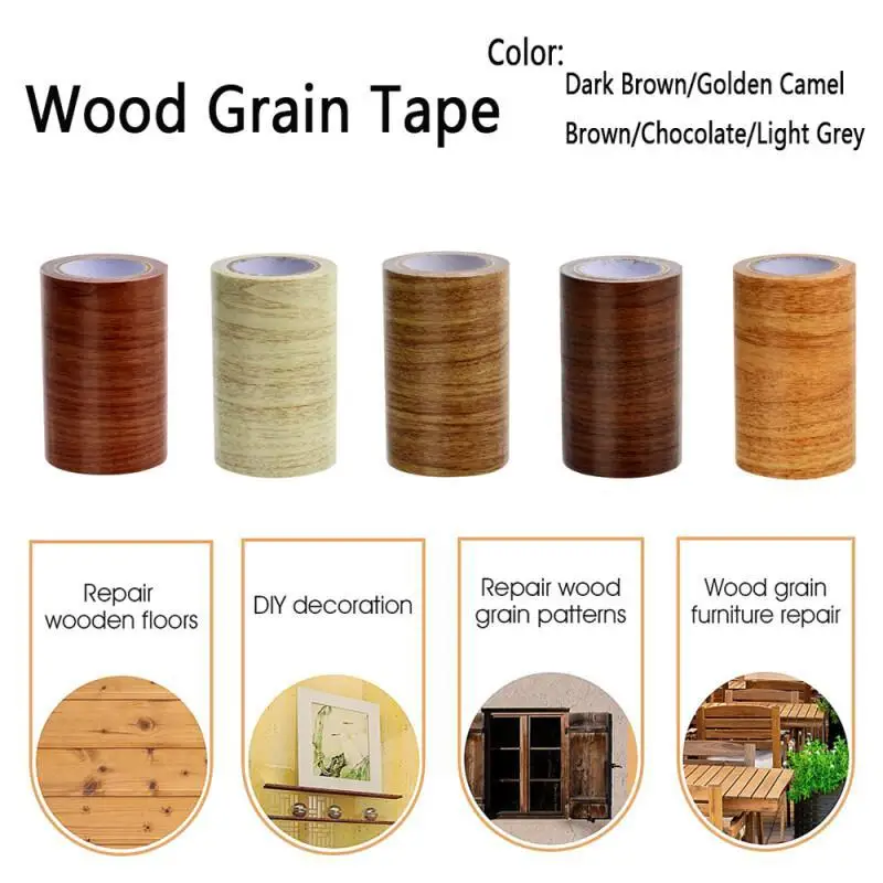 本物の木目調補修粘着テープ 8cmx4.5M/ロール 床家具 - Xfasten Woodworking Tape のレビューと価格