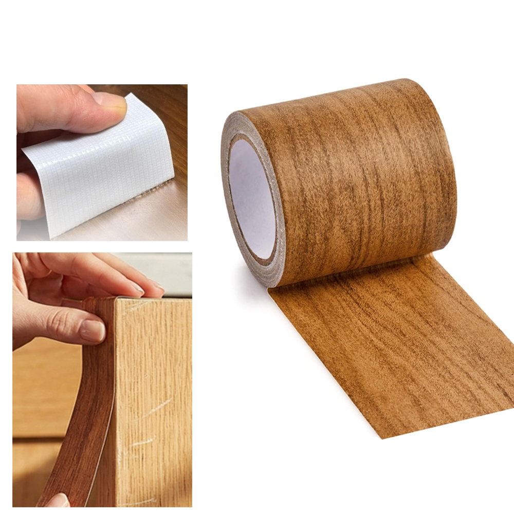 1ロールの自己粘着木目調補修テープ、防水ピールアンドスティッ - Xfasten Woodworking Tape のレビューと価格