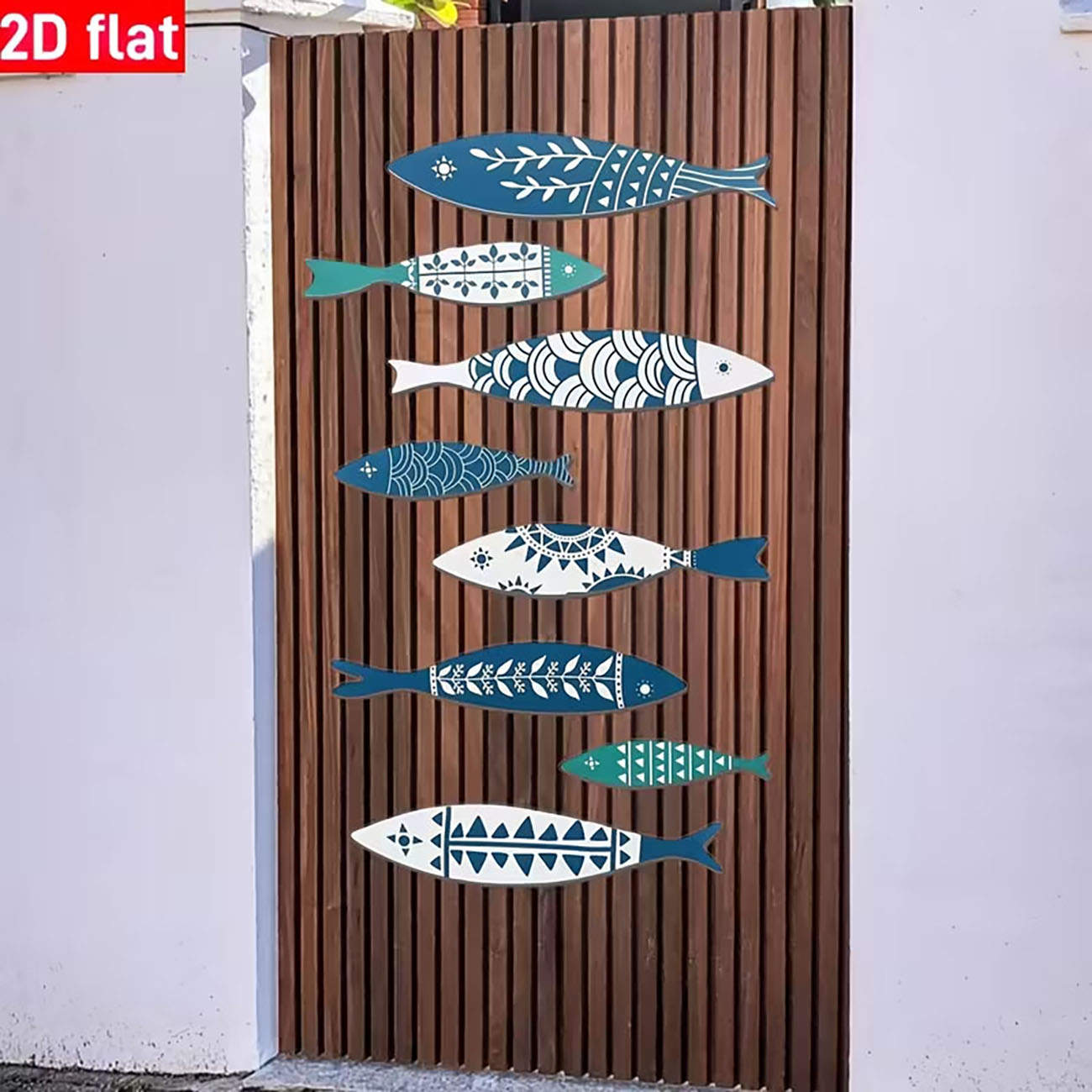 8個入り 2Dフラット海岸魚ウォールデコレーション、青と白の - Xfasten Woodworking Double Sided Tape のレビューと価格