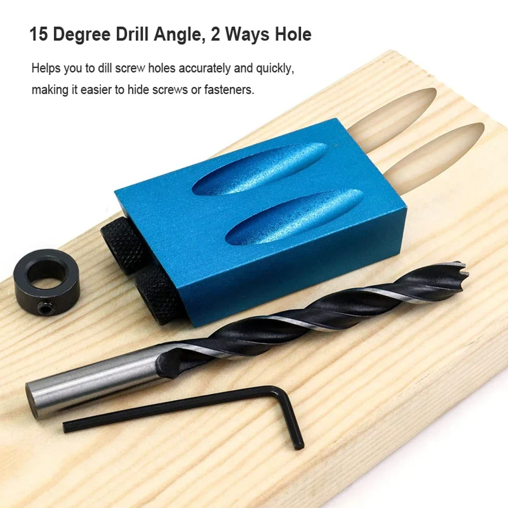 木工斜めポケッ​​ト穴ロケータージグキット 15 度角度ドリ - Woodworking Hacks のレビューと価格