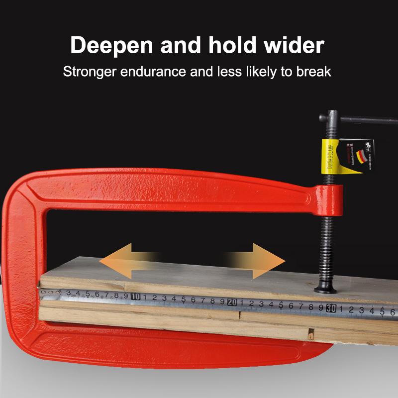 Gクランプ ディープリーチCクランプ 1/1.5/2インチ  - Woodworking Industries のレビューと価格
