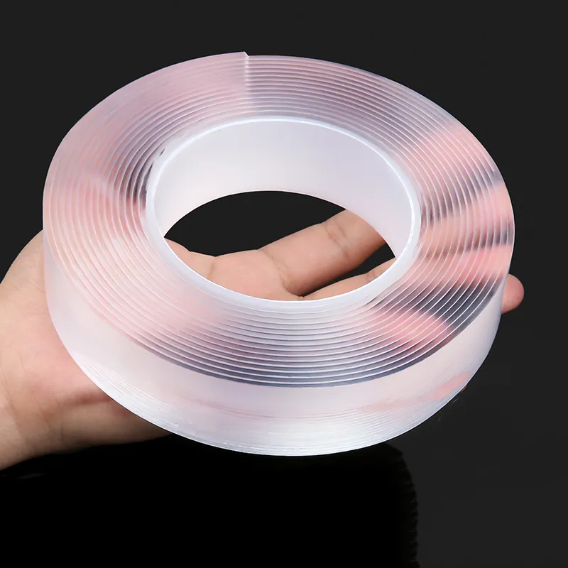 透明で再利用可能な両面ナノテープ,防水粘着テープ,キッチンと - Xfasten Woodworking Double Sided Tape のレビューと価格